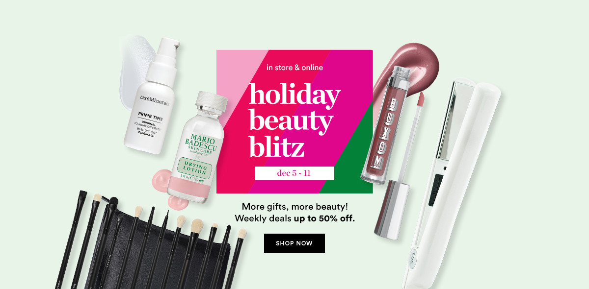 Ulta Beauty's Holiday Beauty Blitz Dec. 5 11 Pearl Highlands Center